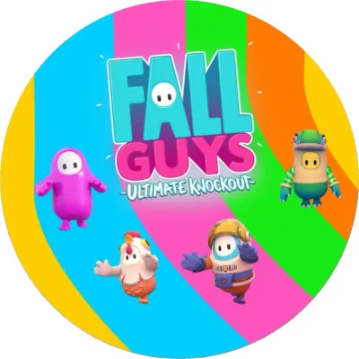 Fall Guys – jedlý papír na dort