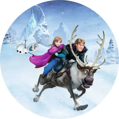 Frozen – Bláznivá jízda – jedlý papír na dort