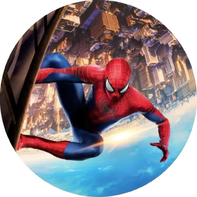 Spiderman – let nad obráceným městem – jedlý papír na dort