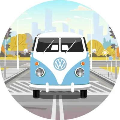 Volkswagen Van T1 – jedlý papír na dort