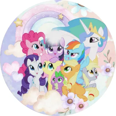 Můj malý pony – parta a princezna Celestia – jedlý papír na dort