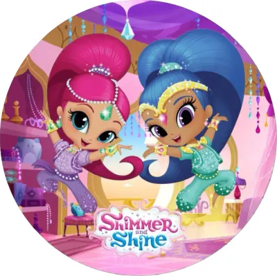 Shimmer a Shine – jedlý papír na dort