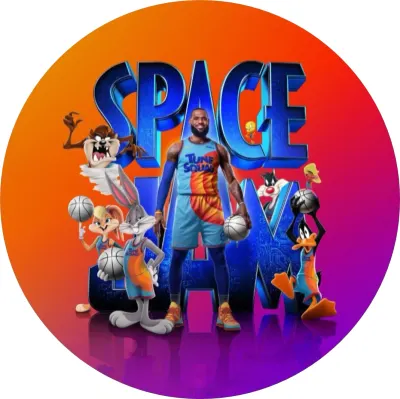Basketbal – Space Jam – jedlý papír na dort