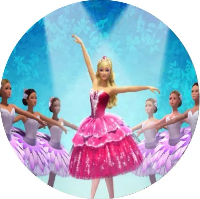 Barbie – Baletka – jedlý papír na dort
