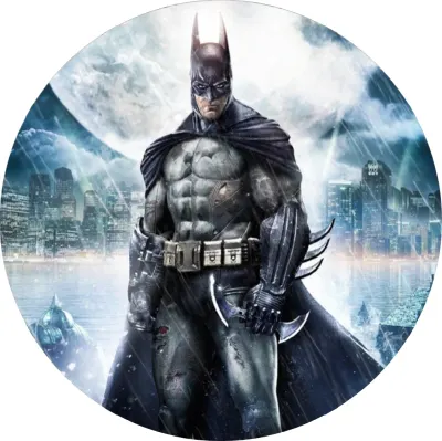 Batman – v brnění v deštivém městě – jedlý papír na dort