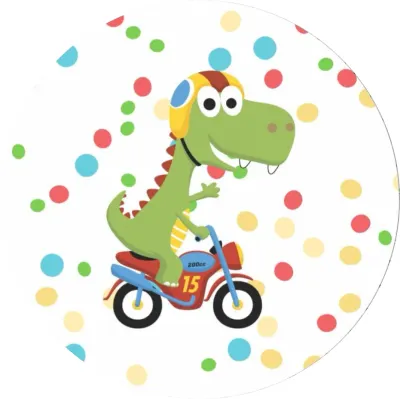 Dinosaur – Motorka – jedlý papír na dort