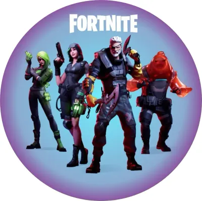 Fortnite – Bojovníci a rosolovitý hrdina – jedlý papír na dort