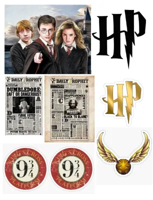 Harry Potter – Denní věštec – obdélníkový jedlý papír na dort