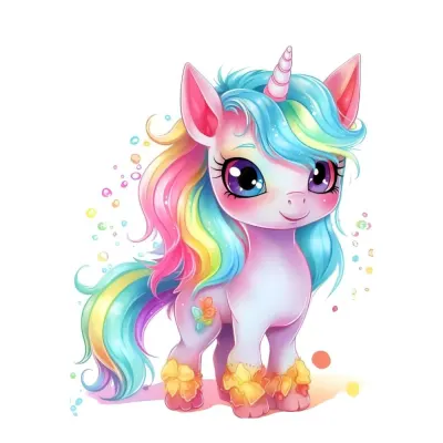 Můj malý pony – jednorožec s duhovou hřívou – jedlý papír na dort