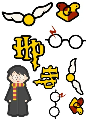 Harry Potter – symboly – obdélníkový jedlý papír na dort