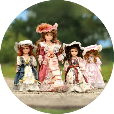 Panenky – Four Dolls – jedlý papír na dort