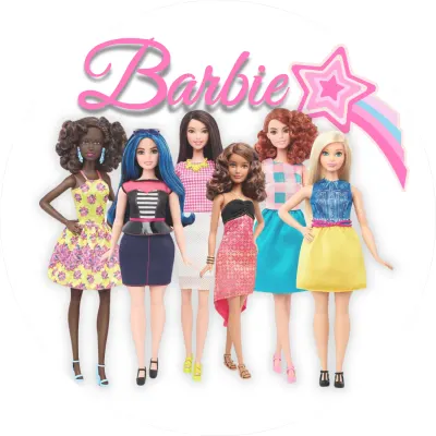 Panenky Barbie – jedlý papír na dort