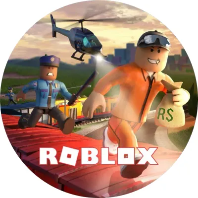 Roblox – honička na střeše vlaku – jedlý papír na dort