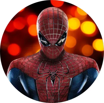 Spiderman – detail obleku a noční světla – jedlý papír na dort