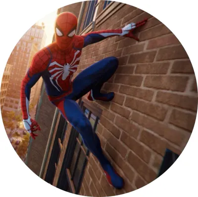 Spiderman – šplhání po cihlovém mrakodrapu – jedlý papír na dort