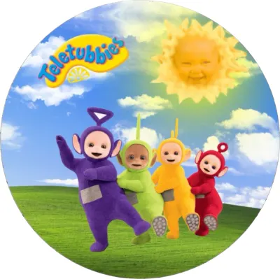 Teletubbies – jedlý papír na dort
