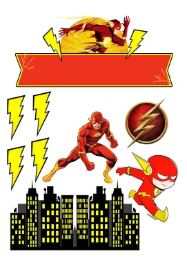 Flash – obdélníkový jedlý papír na dort