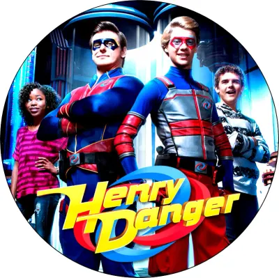 Henry Danger – tým s Charlotte a Jasperem – jedlý papír na dort