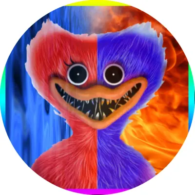 Huggy Wuggy – půlená tvář s Kissy Missy – jedlý papír na dort