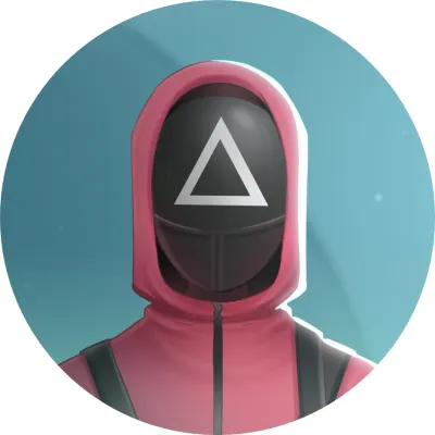 Squid Game – Strážce na tyrkysovém pozadí – jedlý papír na dort