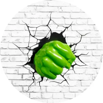 Hulk – pěst – jedlý papír na dort
