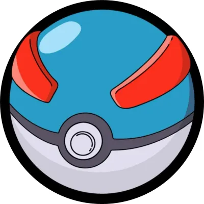 Pokémon – Great Ball modrobílý míč – jedlý papír na dort