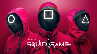 Hra na oheň – Squid Game – obdélníkový jedlý papír na dort