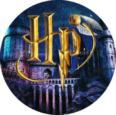Harry Potter – hrad Bradavice a zlatonka – jedlý papír na dort