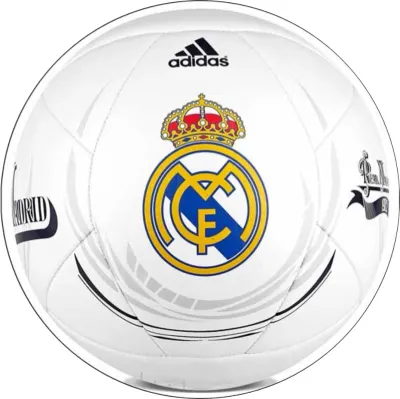 Real Madrid – fotbalový míč se znakem – jedlý papír na dort