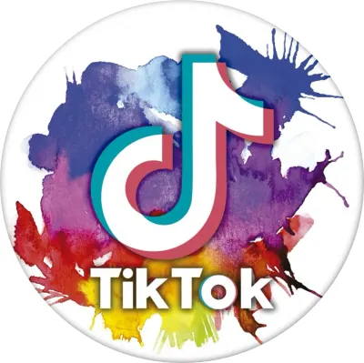 TikTok – 3D nota a barevný akvarelový cákanec – jedlý papír na dort