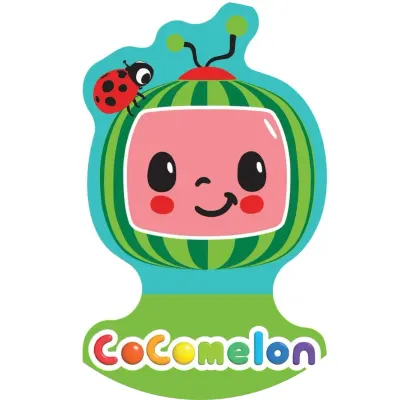 Cocomelon – melounek s beruškou a nápis – jedlý papír na dort