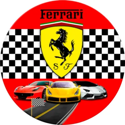 Ferrari – sporťáky – jedlý papír na dort