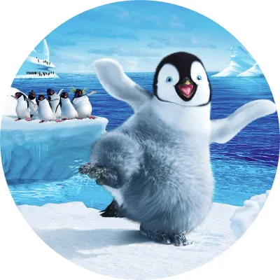 Happy Feet – jedlý papír na dort