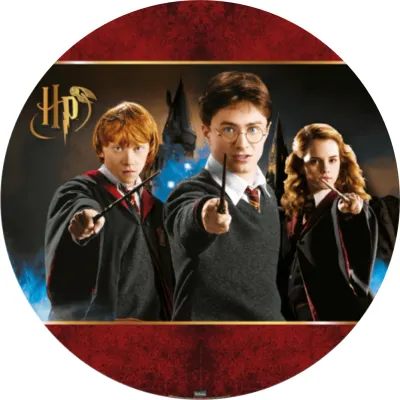 Harry Potter – trojice v bordó rámu – jedlý papír na dort