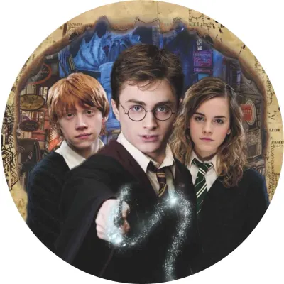 Harry Potter – trojice přátel a kouzlo – jedlý papír na dort