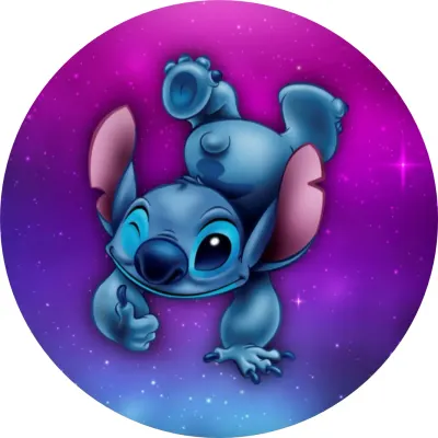 Lilo a Stitch – Stitch na rukou ve vesmíru – jedlý papír na dort