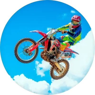 Motorka – motokros – jedlý papír na dort