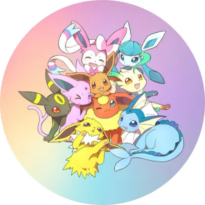 Pokémon – Eevee a její evoluce – jedlý papír na dort