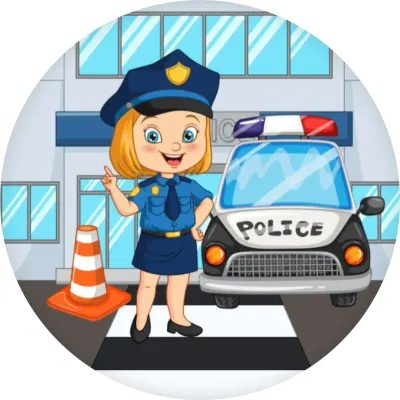 Policistka – jedlý papír na dort
