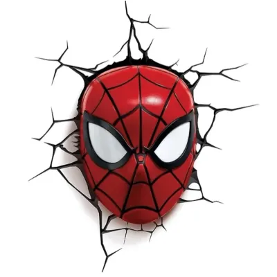 Spiderman – červená maska v prasklé zdi – jedlý papír na dort