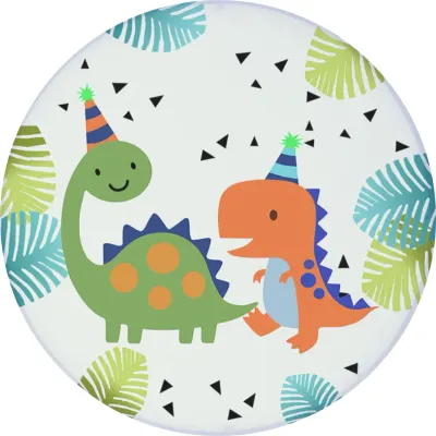 Dinosauři – s narozeninovými čepičkami – jedlý papír na dort