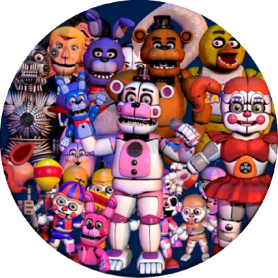 Five Nights at Freddy's – Funtime a Circus Baby – jedlý papír na dort