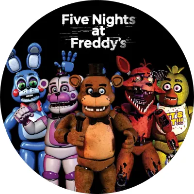 Five Nights at Freddy's – pětice s logem – jedlý papír na dort