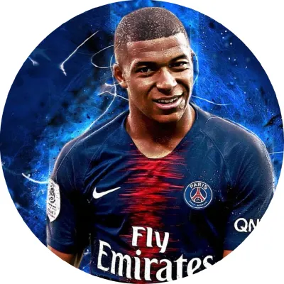 Kilian Mbappé – portrét se světelnými efekty – jedlý papír na dort