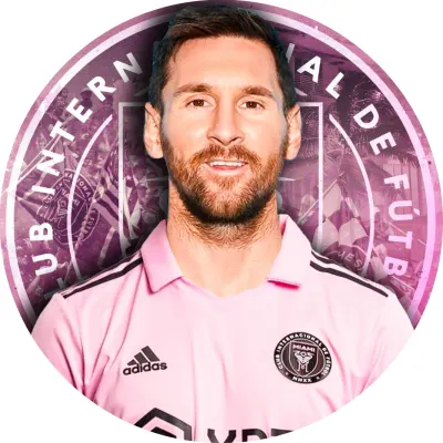 Lionel Messi – portrét s růžovými tribunami – jedlý papír na dort