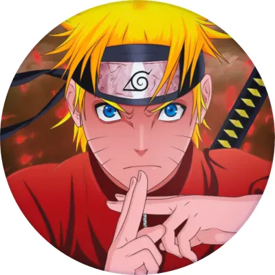 Naruto – v červeném plášti s mečem – jedlý papír na dort