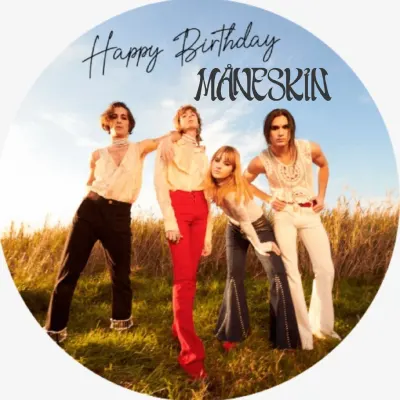 Maneskin – jedlý papír na dort