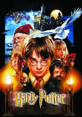 Harry Potter – Harry, Ron, Hermiona a Bradavice – obdélníkový jedlý papír na dort