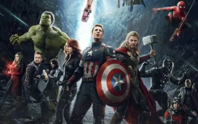 Avengers – tým se Spider-Manem a kouřem – obdélníkový jedlý papír na dort