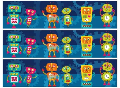 Roboti – obdélníkový jedlý papír na dort